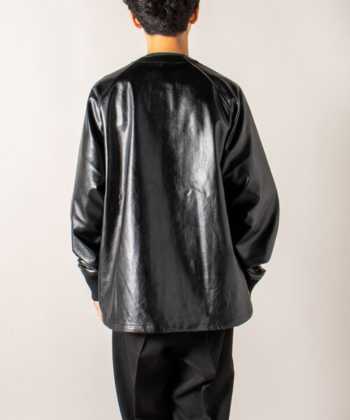 GLOSTER グロスター パデッド ノーカラー ライダース ブルゾン GLOSTER グロスター パデッド ノーカラー ライダース ブルゾン