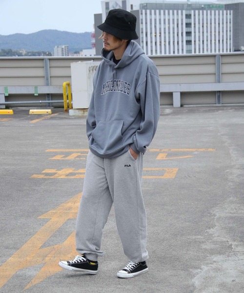 FILA（フィラ）の「【FILA】 リブスウェットワイドパンツ（スウェット