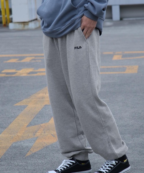 FILA(フィラ)の「【FILA】 リブスウェットワイドパンツ(スウェットパンツ・メンズ・ブラック/ネイビー/グレー・MEDIUM/LARGE/X-LARGE)」の12枚目の写真