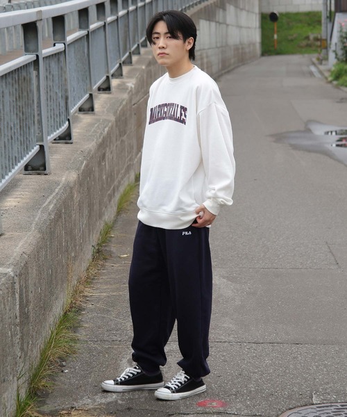 FILA(フィラ)の「【FILA】 リブスウェットワイドパンツ(スウェットパンツ・メンズ・ブラック/ネイビー/グレー・MEDIUM/LARGE/X-LARGE)」の13枚目の写真