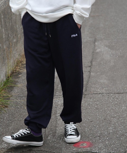 FILA(フィラ)の「【FILA】 リブスウェットワイドパンツ(スウェットパンツ・メンズ・ブラック/ネイビー/グレー・MEDIUM/LARGE/X-LARGE)」の14枚目の写真