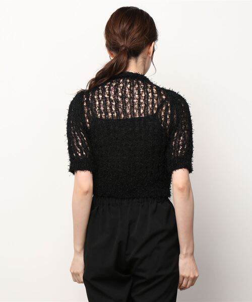 Figments（フィグメンツ）の「メッシュシャギーニット（その他トップス・レディース・ブラック/ホワイト・FREE）」の13枚目の写真