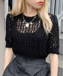 Figments | メッシュシャギーニット(その他トップス)