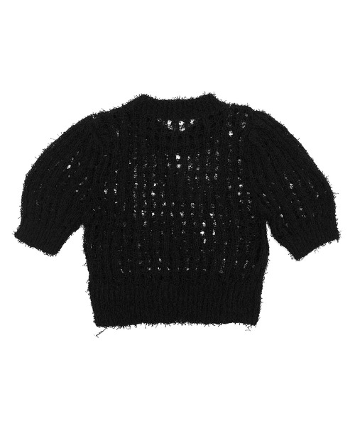 Figments（フィグメンツ）の「メッシュシャギーニット（その他トップス・レディース・ブラック/ホワイト・FREE）」の7枚目の写真