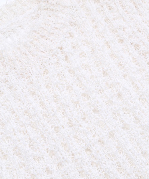 Figments（フィグメンツ）の「メッシュシャギーニット（その他トップス・レディース・ブラック/ホワイト・FREE）」の10枚目の写真