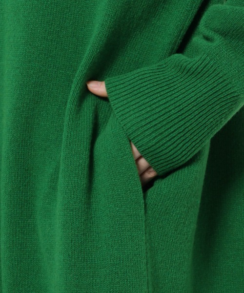 yuw（ユウ）の「BIG COLLAR KNIT　217955（ワンピース・レディース・ブラック/グリーン/グレー・FREE）」の16枚目の写真