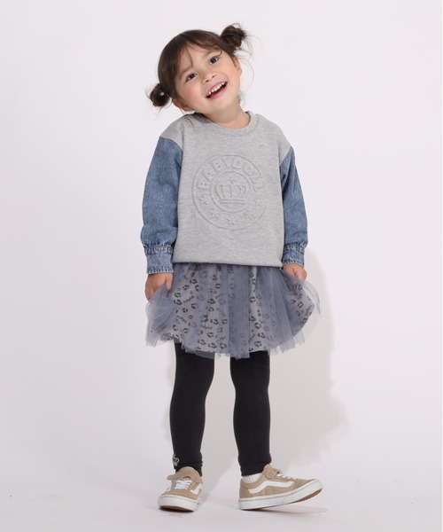 BABYDOLL（ベビードール）の「総柄 チュール スカート 5830K（スカート・キッズ・ベージュ/グレー・80ｃｍ/90cm/100cm/110cm/120cm/130cm/140cm）」の7枚目の写真