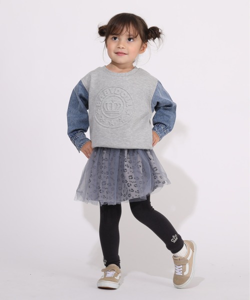 BABYDOLL（ベビードール）の「総柄 チュール スカート 5830K（スカート・キッズ・ベージュ/グレー・80ｃｍ/90cm/100cm/110cm/120cm/130cm/140cm）」の5枚目の写真