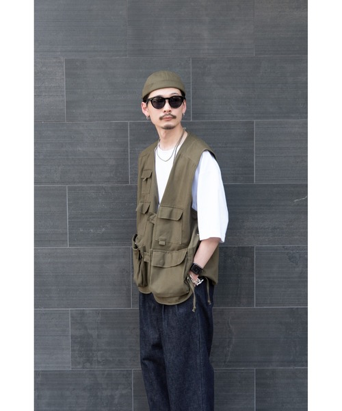 DEVICE（デバイス）の「【WEARISTA じーたー×DEVICE コラボ 3点 SET】DEVICE ＋ ハンティング ベスト / ロールキャップ / サングラス (ケース付き)（ベスト・メンズ・ブラック/カーキ・FREE）」の13枚目の写真