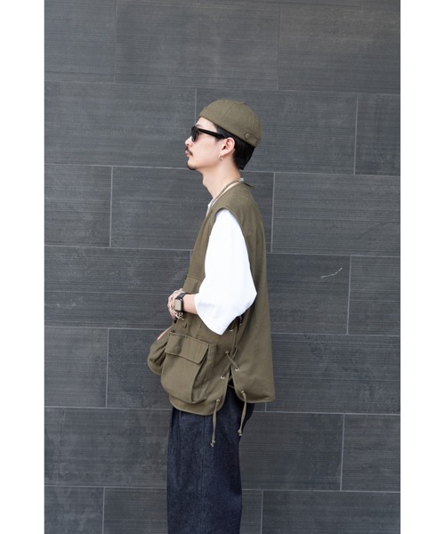 DEVICE（デバイス）の「【WEARISTA じーたー×DEVICE コラボ 3点 SET】DEVICE ＋ ハンティング ベスト / ロールキャップ / サングラス (ケース付き)（ベスト・メンズ・ブラック/カーキ・FREE）」の4枚目の写真