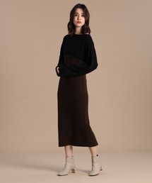 INED | 《INED30th×スタイリスト辻直子》ドッキングニットワンピース(ワンピース)