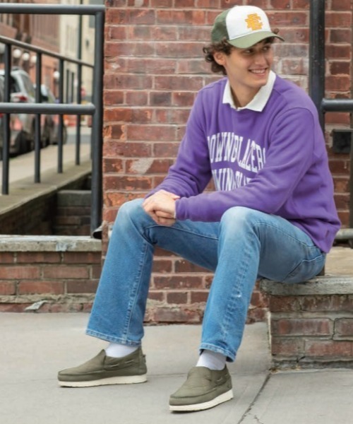 Sperry Top-Sider（スペリートップサイダー）の「SPERRY TOPSIDER スペリートップサイダー MOC-SIDER TEXTILE モックサイダー　テキスタイル STS23876 OLIVE（スニーカー・メンズ・グリーン・8h/9h/8/9/10/7h/7/6/6h/10h/5）」の3枚目の写真