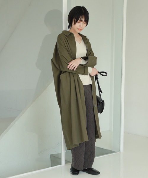 LAKOLE（ラコレ）の「カツラギドクターコート / 228300（その他アウター・レディース・カーキ/ブラウン/ネイビー・SMALL/MEDIUM）」の2枚目の写真