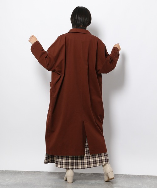 LAKOLE（ラコレ）の「カツラギドクターコート / 228300（その他アウター・レディース・カーキ/ブラウン/ネイビー・SMALL/MEDIUM）」の14枚目の写真