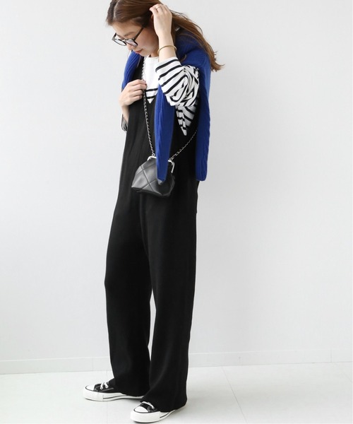 JOURNAL STANDARD relume(ジャーナルスタンダード レリューム)の「リブニットサロペット◆(サロペット/オーバーオール・レディース・ブラック・FREE)」の17枚目の写真