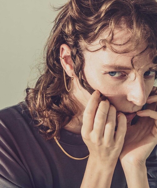 and cloud（アンドクラウド）の「Cable Chain Charm Set Earcuff（イヤーカフ・レディース・ブラック/シルバー/イエローゴールド・FREE）」の10枚目の写真