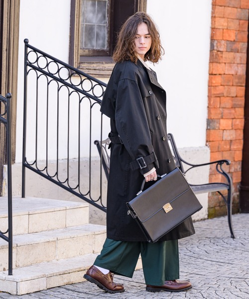 CASPER JOHN（キャスパージョン）の「Travel bag/トラベルバッグ（ショルダーバッグ・メンズ・ブラック/ブラウン・FREE）」の3枚目の写真