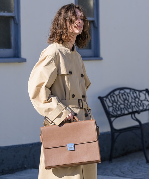 CASPER JOHN（キャスパージョン）の「Travel bag/トラベルバッグ（ショルダーバッグ・メンズ・ブラック/ブラウン・FREE）」の10枚目の写真