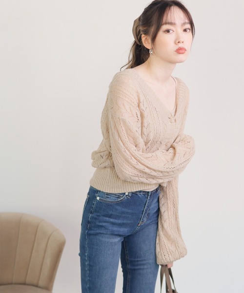 セール レース編みアンサンブルニット カーディガン ボレロ Lipservice リップサービス のファッション通販 Zozotown