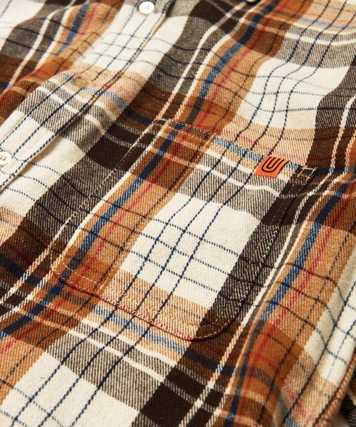 UNIVERSAL OVERALL（ユニバーサルオーバーオール）の「UNIVERSAL OVERALL　SHIRT OP U2132844（シャツワンピース・レディース・ベージュ/オリーブ/ブルー・FREE）」の18枚目の写真