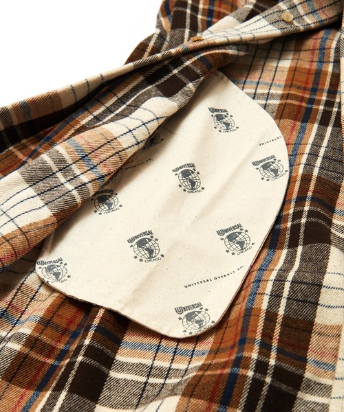 UNIVERSAL OVERALL（ユニバーサルオーバーオール）の「UNIVERSAL OVERALL　SHIRT OP U2132844（シャツワンピース・レディース・ベージュ/オリーブ/ブルー・FREE）」の15枚目の写真
