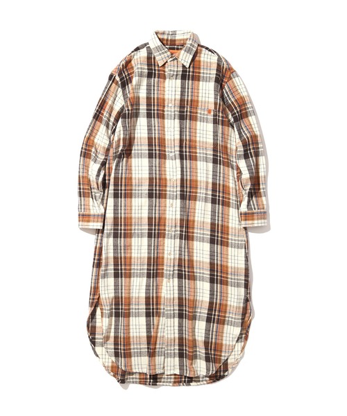 UNIVERSAL OVERALL（ユニバーサルオーバーオール）の「UNIVERSAL OVERALL　SHIRT OP U2132844（シャツワンピース・レディース・ベージュ/オリーブ/ブルー・FREE）」の20枚目の写真
