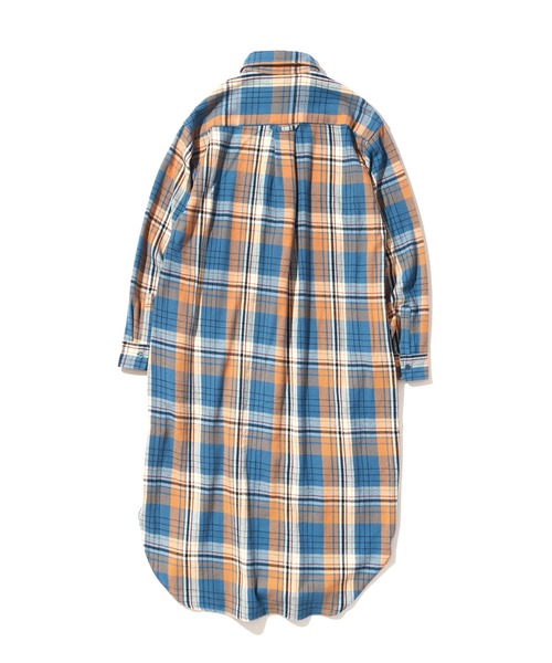 UNIVERSAL OVERALL（ユニバーサルオーバーオール）の「UNIVERSAL OVERALL　SHIRT OP U2132844（シャツワンピース・レディース・ベージュ/オリーブ/ブルー・FREE）」の10枚目の写真