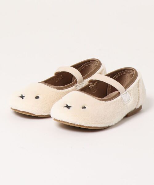 petit main（プティマイン）の「【miffy】シューズ（バレエシューズ・キッズ・チャコール/オフホワイト・16cm/15cm/17cm/13cm/14cm）」の6枚目の写真