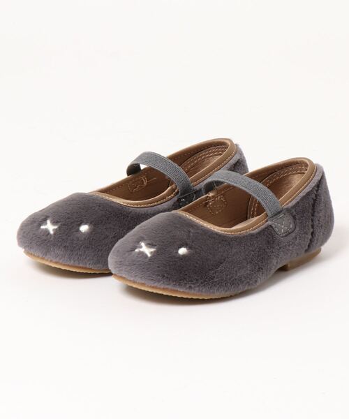 petit main（プティマイン）の「【miffy】シューズ（バレエシューズ・キッズ・チャコール/オフホワイト・16cm/15cm/17cm/13cm/14cm）」の5枚目の写真
