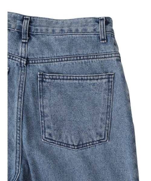 AMAIL（アマイル）の「80s standard デニム（デニムパンツ・レディース・ブラック/ブルー・S/M）」の8枚目の写真