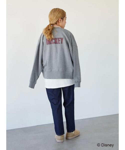 Disney（ディズニー）の「裏毛ノーカラーカーディガン/Mickey（カーディガン/ボレロ・レディース・チャコールグレー/杢グレー・FREE）」の21枚目の写真