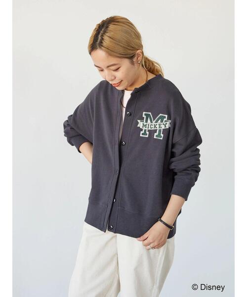 Disney（ディズニー）の「裏毛ノーカラーカーディガン/Mickey（カーディガン/ボレロ・レディース・チャコールグレー/杢グレー・FREE）」の20枚目の写真