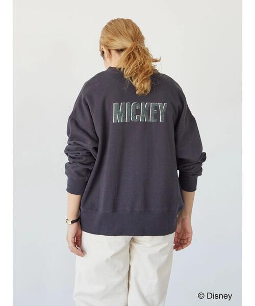 Disney（ディズニー）の「裏毛ノーカラーカーディガン/Mickey（カーディガン/ボレロ・レディース・チャコールグレー/杢グレー・FREE）」の19枚目の写真