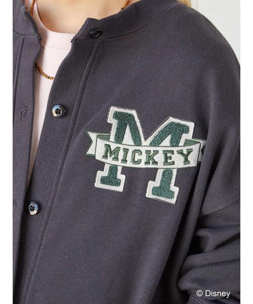 Disney（ディズニー）の「裏毛ノーカラーカーディガン/Mickey（カーディガン/ボレロ・レディース・チャコールグレー/杢グレー・FREE）」の18枚目の写真