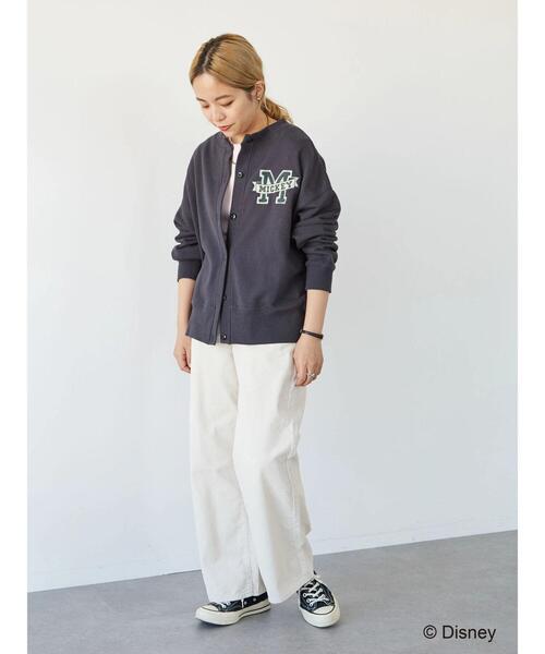 Disney（ディズニー）の「裏毛ノーカラーカーディガン/Mickey（カーディガン/ボレロ・レディース・チャコールグレー/杢グレー・FREE）」の16枚目の写真