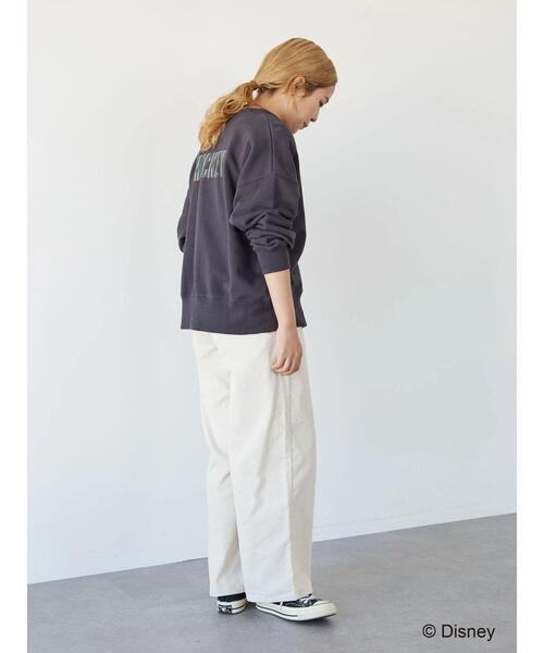 Disney（ディズニー）の「裏毛ノーカラーカーディガン/Mickey（カーディガン/ボレロ・レディース・チャコールグレー/杢グレー・FREE）」の14枚目の写真