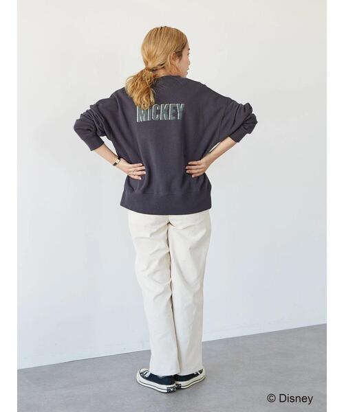 Disney（ディズニー）の「裏毛ノーカラーカーディガン/Mickey（カーディガン/ボレロ・レディース・チャコールグレー/杢グレー・FREE）」の13枚目の写真