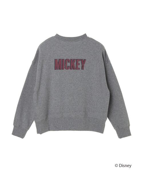 Disney（ディズニー）の「裏毛ノーカラーカーディガン/Mickey（カーディガン/ボレロ・レディース・チャコールグレー/杢グレー・FREE）」の11枚目の写真