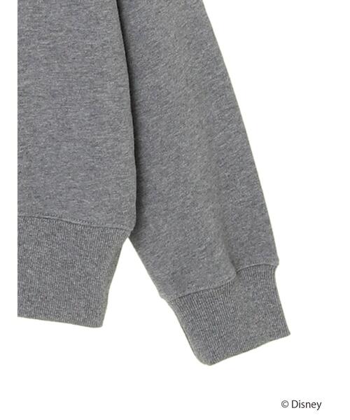 Disney（ディズニー）の「裏毛ノーカラーカーディガン/Mickey（カーディガン/ボレロ・レディース・チャコールグレー/杢グレー・FREE）」の9枚目の写真