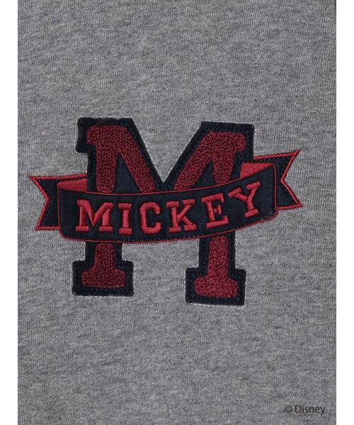 Disney（ディズニー）の「裏毛ノーカラーカーディガン/Mickey（カーディガン/ボレロ・レディース・チャコールグレー/杢グレー・FREE）」の7枚目の写真