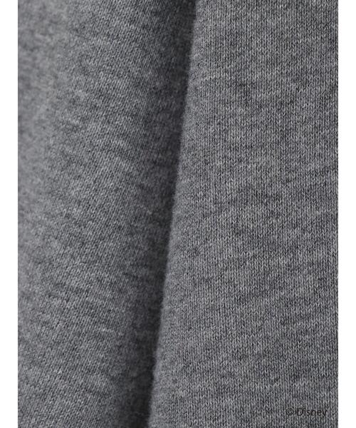 Disney（ディズニー）の「裏毛ノーカラーカーディガン/Mickey（カーディガン/ボレロ・レディース・チャコールグレー/杢グレー・FREE）」の5枚目の写真