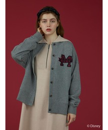 Disney | 裏毛ノーカラーカーディガン/Mickey(カーディガン/ボレロ)