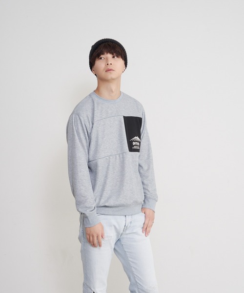 OUTDOOR PRODUCTS(アウトドアプロダクツ)の「【OUTDOOR PRODUCTS/アウトドアプロダクツ】裏シャギークルーネックスウェットトレーナー(スウェット・メンズ・杢グレー/ブラック/チャコールグレー/ブラック系その他・LARGE/MEDIUM/X-LARGE)」の4枚目の写真