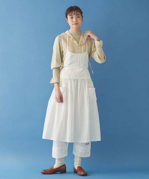 Malle（マル）の「△malle Cotton poplin モノグラム裾レース