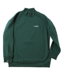 GLAZOS | 裏ベロア・ドロップショルダーモックネックトレーナー(スウェット)