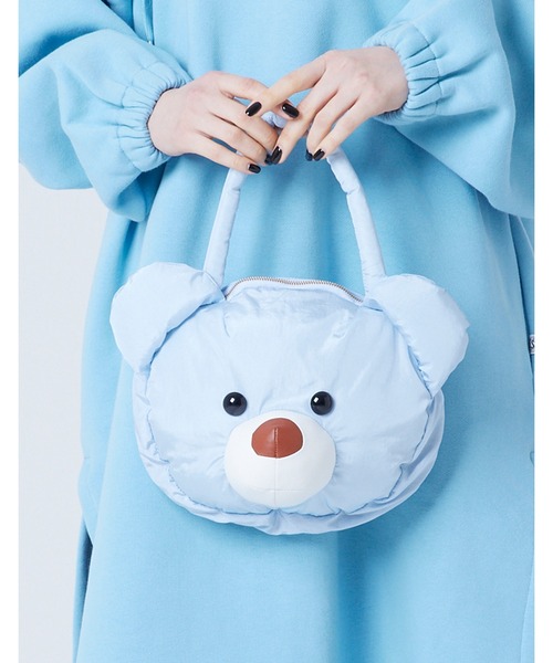 Little sunny bite（リトルサニーバイト）の「Nylon bear bag（ハンドバッグ・レディース・ホワイト/イエロー/ブルー・FREE）」の2枚目の写真
