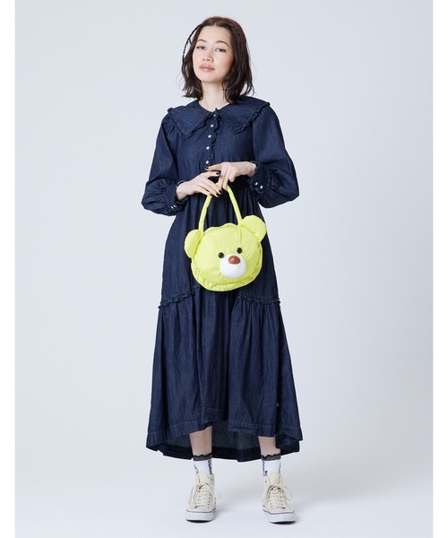 Little sunny bite（リトルサニーバイト）の「Nylon bear bag（ハンドバッグ・レディース・ホワイト/イエロー/ブルー・FREE）」の20枚目の写真