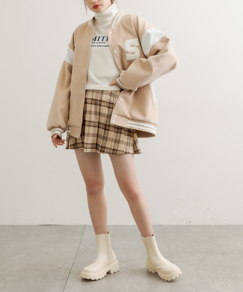 OLIVE des OLIVE（オリーブデオリーブ）の「タンク底サイドゴアショートブーツ（ブーツ・レディース・オフホワイト/ブラック・MEDIUM/LARGE/SMALL）」の18枚目の写真