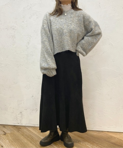 apres jour（アプレジュール）の「ハイネックリブメロートップス【ZOZOTOWN限定アイテム】（Tシャツ/カットソー・レディース・ブラック/ピンク/アイボリー/モカ・X-LARGE/フリー）」の15枚目の写真