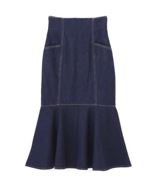 PROPORTION BODY DRESSING(プロポーションボディドレッシング)の「デニムマーメイドスカート / 1212120200(スカート・レディース・ホワイト/ブラック/ダークネイビー・SMALL/MEDIUM)」の20枚目の写真